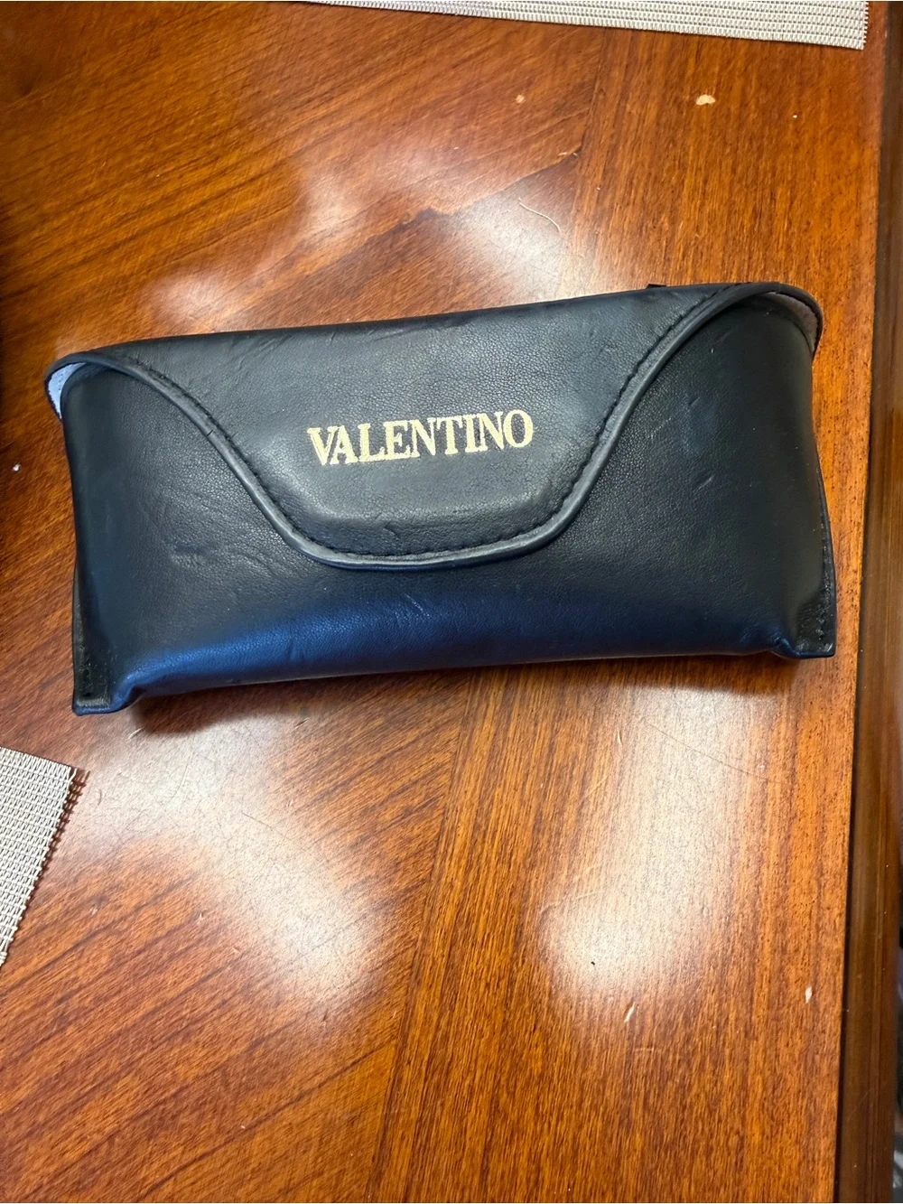Valentino Women's Black and Brown Patterned Sunglasses